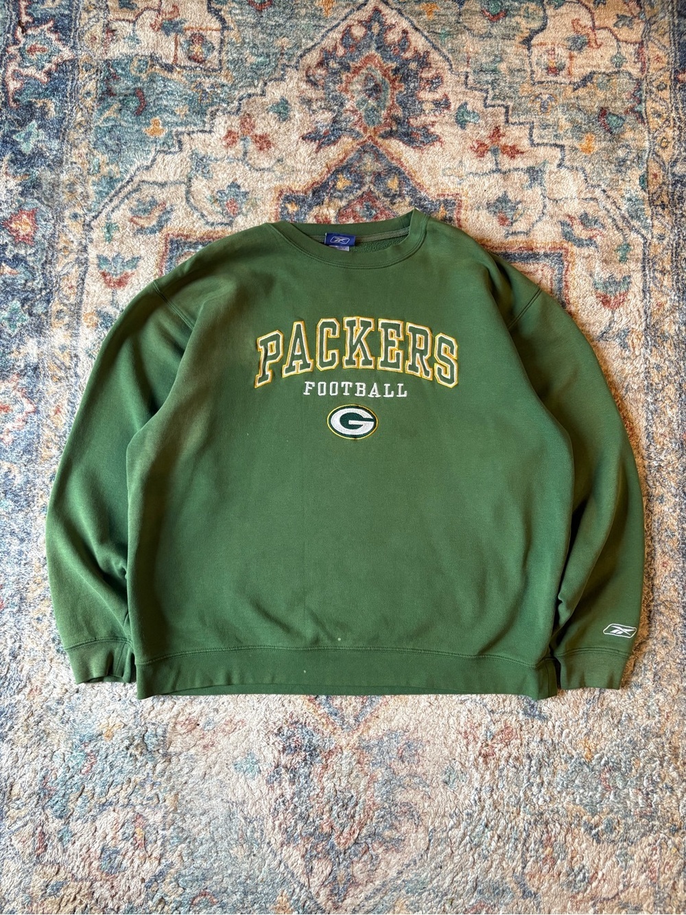 Vintage NFL Green Bay Packers Spellout Crewneck Size XL